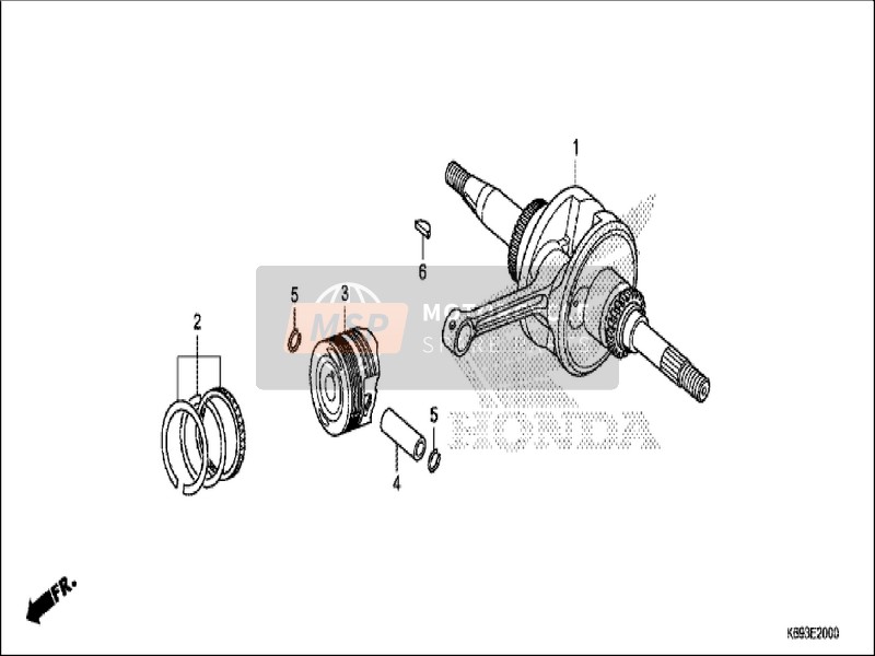 Vilebrequin/Piston